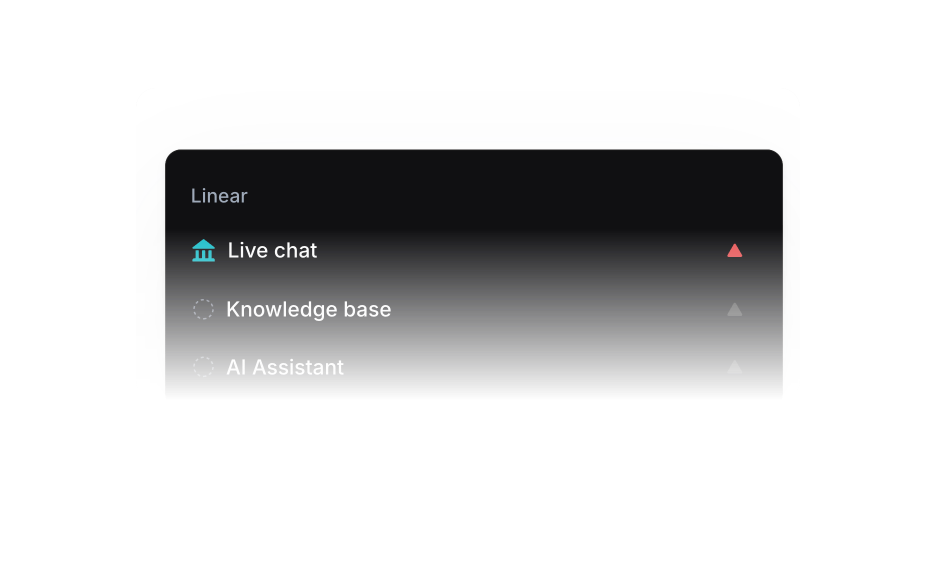 Linear integration showing issue list with priority indicators